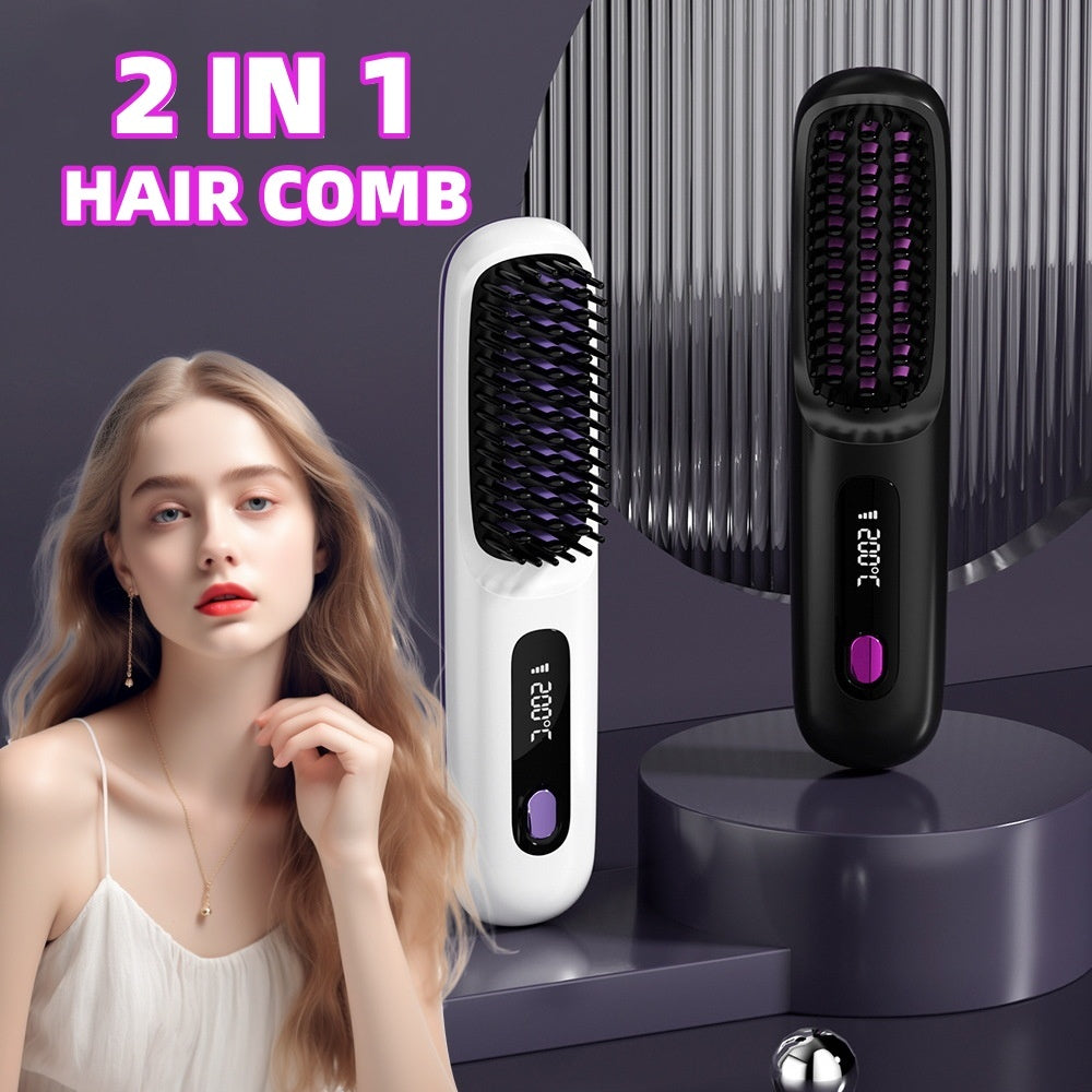 Straight Hair Comb Wireless Hair Straightener Brush